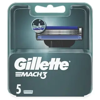 Gillette Mach3 Lamette Per Rasoio 5 Ricariche