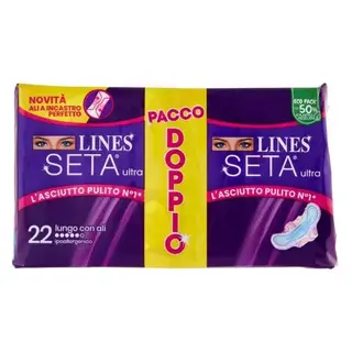 Lines Seta Ultra Lungo Con Ali 22 pz