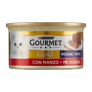Purina Gourmet Gold Gatto Mousse Con Manzo Lattina 85G