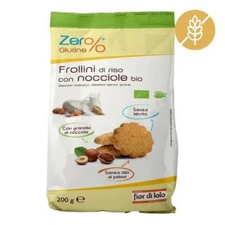 Fior di loto Frollini di Riso con Nocciole Bio Senza Glutine 200g