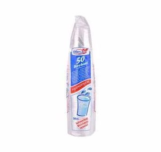Dopla čaša pvc transparent 0.2l 50/1 dopla
