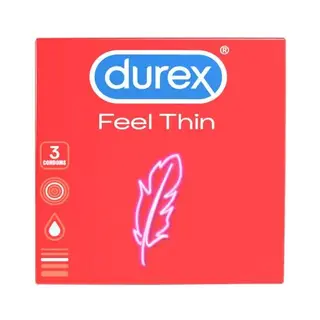 Durex kondomi feel thin, 3 kom.