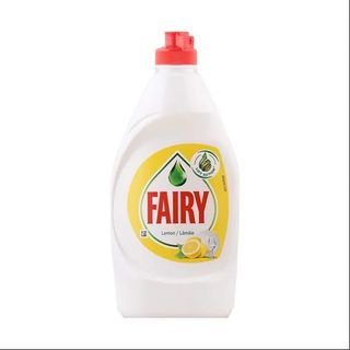 Fairy Lemon Washing Up Liquid. No Soaking, No Grease, No Fuss 450 ML