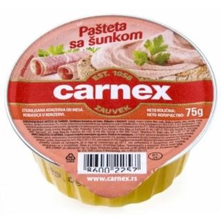 Pašteta šunka Carnex 75 g