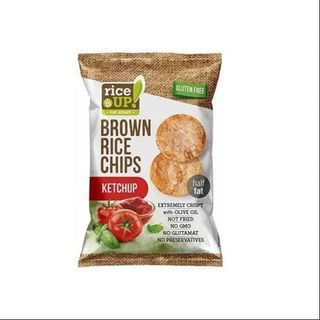 Smeđi Rižin Čips Sa Ukusom Kečapa 60 G Rice Up (158620)