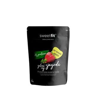 Sweet fit kaša proteinska jagoda & zeleni čaj 80g sweet fit