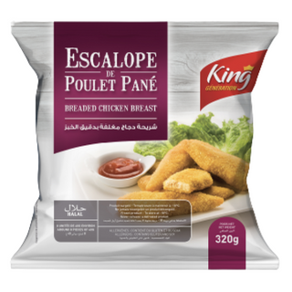 Escalope de poulet pané King Génération 320g
