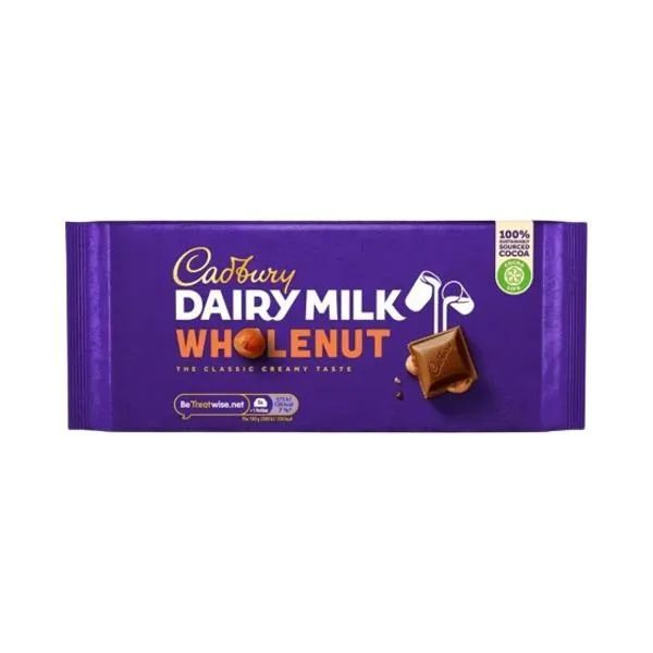 Cadbury Dairy Milk Wholenut 180G