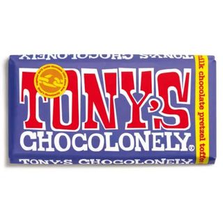 Tony's Chocolate Negro con Toffee y Pretzel 180g