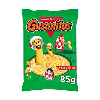 Risi Gusanitos Snacks de Maíz Horneado sin Gluten 85g