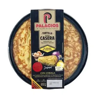 Tortilla Receta Casera Con Cebolla 650G
