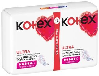 Kotex Ultra Thin Super Value Pack  - 2X8 Duos