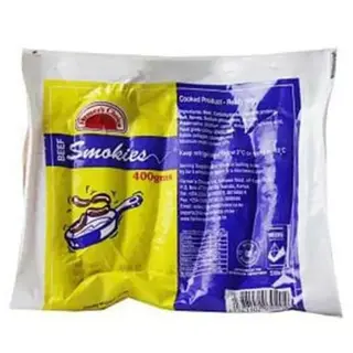 Farmers Choice Beef Smokies 400 G