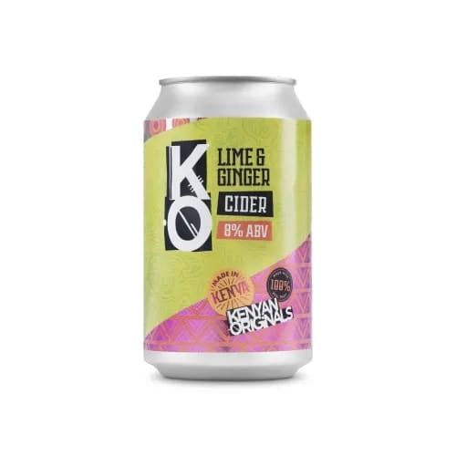 Kenyan Orig.Lime & Ginger 330Ml Can