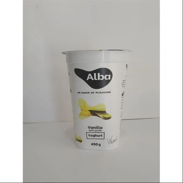 Alba Vanilla Pods Yoghurt 450Ml