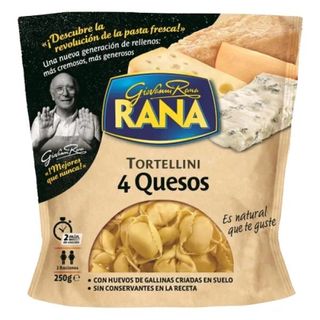 Tortellini de Pasta Fresca Rellenos de 4 Quesos Rana Clásica 250 G.