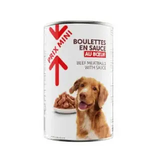 Pain Chien Boulettes Boeuf 3/2 1,250 G