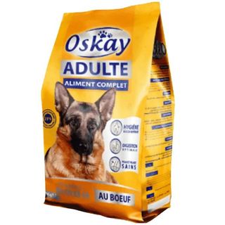 Croquettes au bœuf pour chien adulte 1Kg - OSKAY