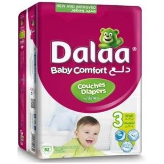 Dalaa Baby Comfort Couches Taille 3 Midi x46 Unités 4-9kg