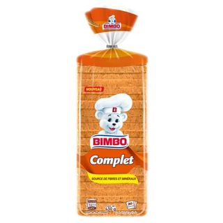 Pain de mie complet format standard x20 tranches 430g - BIMBO
