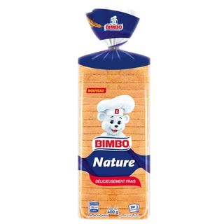 Pain de mie nature x20 tranches 400g - BIMBO