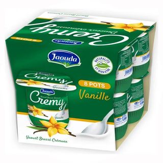 Yaourt brassé vanille Cremy 8x100g - JAOUDA