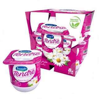 Yaourt brassé nature sucré Tendre 8x110g - JAOUDA