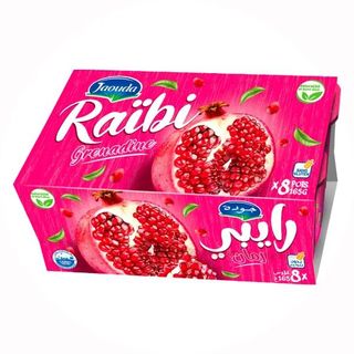 Yaourt à boire aromatisé à la grenadine Raïbi 8x165g  - JAOUDA