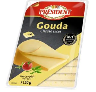 Président Gouda Fromage en Tranches 150g