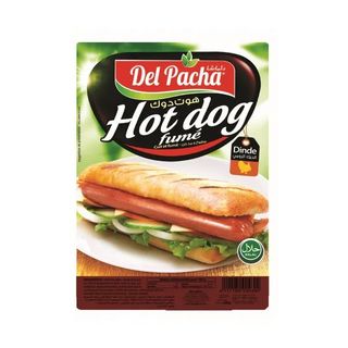 Hot dog cuit et fumé 250g - DEL PACHA