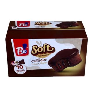 Pack cake cacao fourré crème cacao et enrobé au cacao x5 Soft 240g - BE