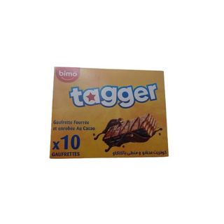 Gaufrettes fourées et enrobées au cacao Tagger 10x22g - BIMO