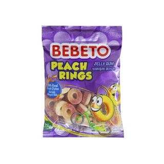 Bebeto Peach Rings Gommes 80g