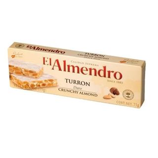Nougat blanc aux amandes Turron 75g - EL ALMENDRO