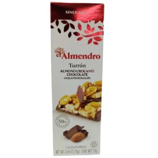 Nougat amandes chocolat Turron 75g - EL ALMENDRO