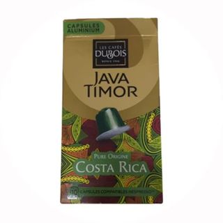 Capsules de café Costa Rica Java Timor x10 unités - LES CAFÉS DUBOIS