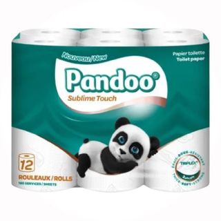 12 rouleaux de papier toilette 3 plis - PANDOO