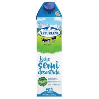 Leche Semidesnatada Brik Asturiana 1L.