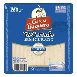 Queso Semicurado Ya Cortado 250G
