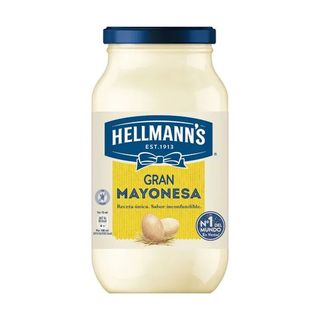 Hellmann's Gran Mayonesa Tarro 450ml sin gluten.