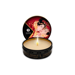 Mini Vela de Masaje Aroma Fresas con Cava Shunga 30ml (7h)