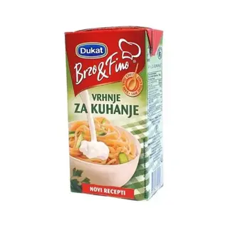 Vrhnje Za Kuhanje B&F 20% 500G Dukat