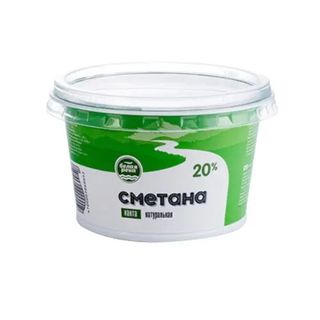 Сметана Белая Река 20% 180г