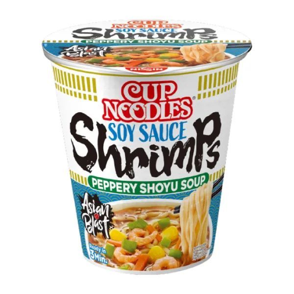 Cup Noodles de Camarão e Molho de Soja Nissin 63g
