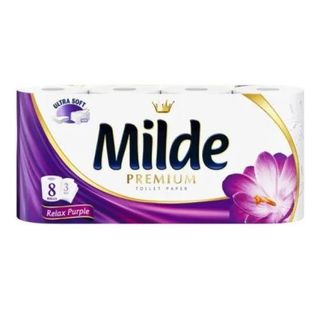Hartie igienica Milde Relax Purple 8 role, 3 straturi