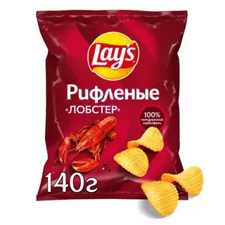 Чипсы Lay's рифленые Лобстер 140г