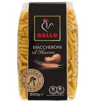 Pasta Macheroni Al Huevo Gallo Paquete de 450 G.