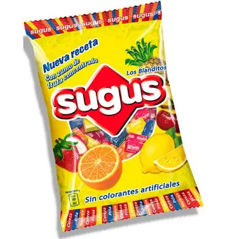 Sugus Caramelo Masticable a Base de Zumo de Frutas 150g