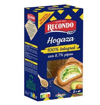 Pan Tostado de Hogaza Integral Recondo 240 G.