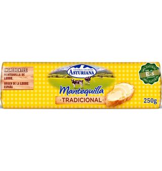Mantequilla Rulo Asturiana 250Gr.